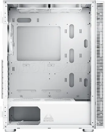 Photo de Boitier Moyen Tour ATX Montech X3 Glass RGB avec panneaux vitrés (Blanc)