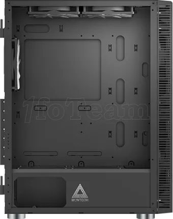 Photo de Boitier Moyen Tour ATX Montech X3 Mesh RGB avec panneaux vitrés (Noir)