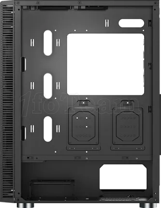 Photo de Boitier Moyen Tour ATX Montech X3 Mesh RGB avec panneaux vitrés (Noir)