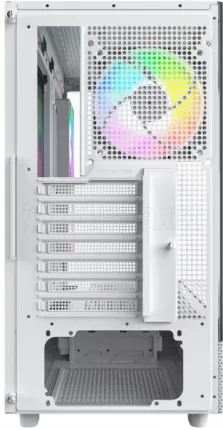 Photo de Boitier Moyen Tour ATX Montech XR RGB avec panneaux vitrés (Blanc)