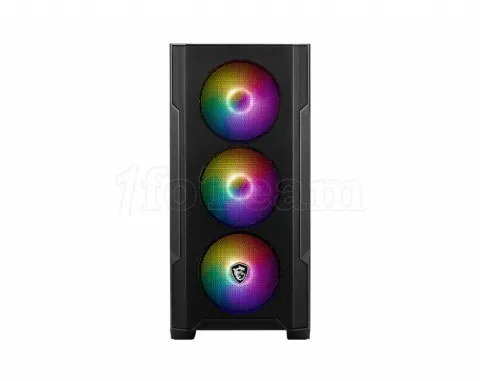 Photo de Boitier Moyen Tour ATX MSI Mag Forge M100A RGB avec panneau vitré (Noir)