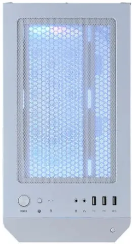 Photo de Boitier Moyen Tour ATX MSI Mag Forge M100R RGB avec panneau vitré (Blanc)