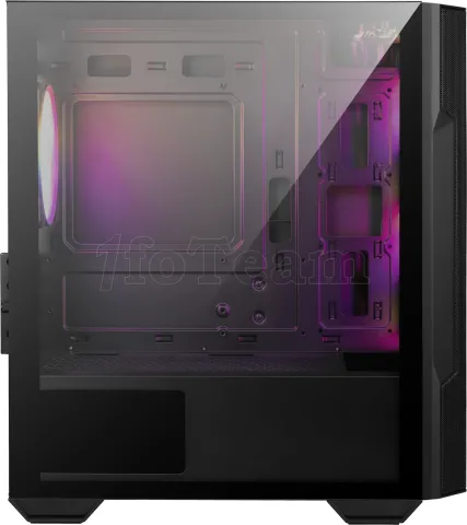 Photo de Boitier Moyen Tour ATX MSI Mag Forge M100R RGB avec panneau vitré (Noir)