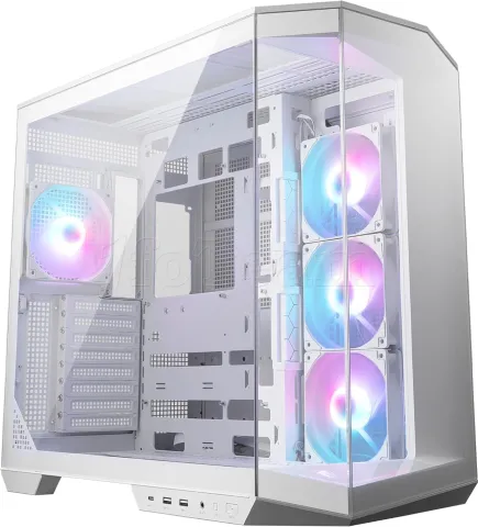 Photo de Boitier Moyen Tour ATX MSI Mag Pano 100R Project Zero RGB avec panneaux vitrés (Blanc)
