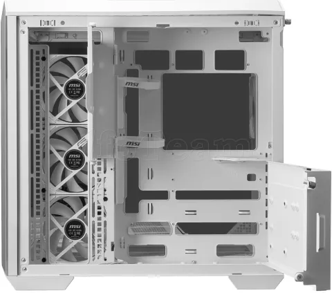Photo de Boitier Moyen Tour ATX MSI Mag Pano 100R Project Zero RGB avec panneaux vitrés (Blanc)