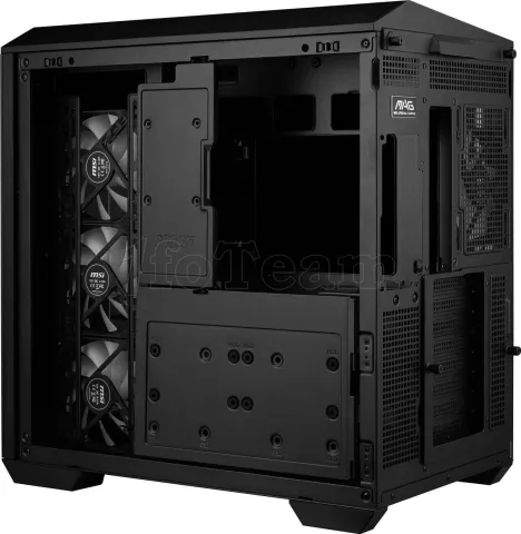 Photo de Boitier Moyen Tour ATX MSI Mag Pano 100R Project Zero RGB avec panneaux vitrés (Noir)