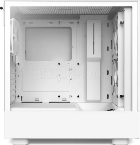 Photo de Boitier Moyen Tour ATX NZXT H5 Flow RGB avec panneau vitré (Blanc)