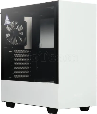 Photo de Boitier Moyen Tour ATX NZXT H500 avec panneau vitré (Noir/Blanc)