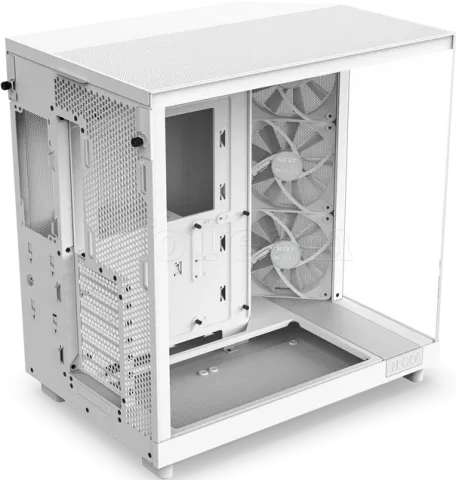Photo de Boitier Moyen Tour ATX NZXT H6 Flow  avec panneaux vitrés (Blanc)