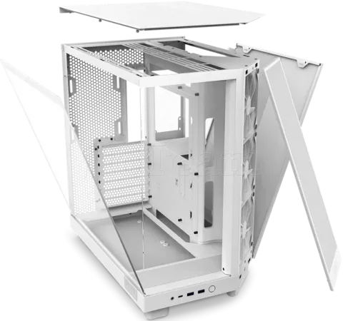 Photo de Boitier Moyen Tour ATX NZXT H6 Flow  avec panneaux vitrés (Blanc)