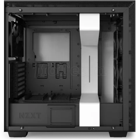 Photo de Boitier Moyen Tour ATX NZXT H710i RGB avec panneau vitré (Noir/Blanc)