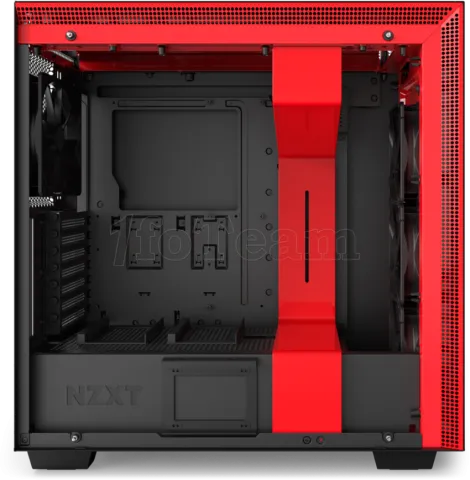 Photo de Boitier Moyen Tour ATX NZXT H710i RGB avec panneau vitré (Noir/Rouge)