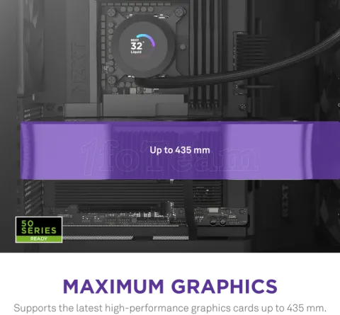 Photo de Boitier Moyen Tour ATX NZXT H9 Flow avec panneaux vitrés (Noir)