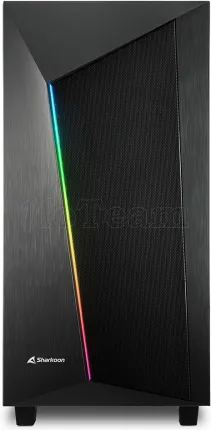 Photo de Boitier Moyen Tour ATX Sharkoon REV100 RGB avec panneaux vitrés (Noir)