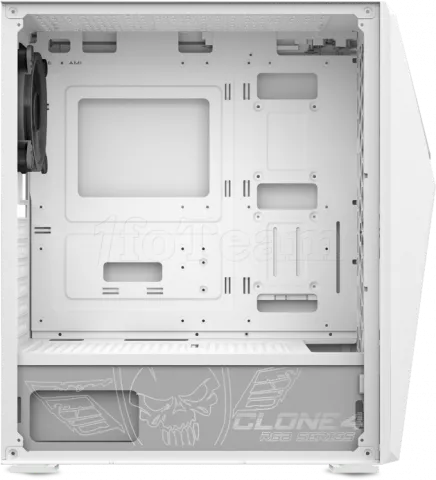 Photo de Boitier Moyen Tour ATX Spirit of Gamer Clone 4 RGB avec panneau vitré (Blanc)