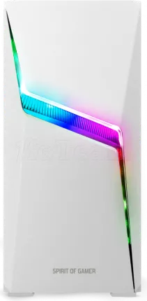 Photo de Boitier Moyen Tour ATX Spirit of Gamer Clone 4 RGB avec panneau vitré (Blanc)