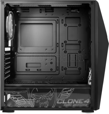 Photo de Boitier Moyen Tour ATX Spirit of Gamer Clone 4 RGB avec panneau vitré (Noir)