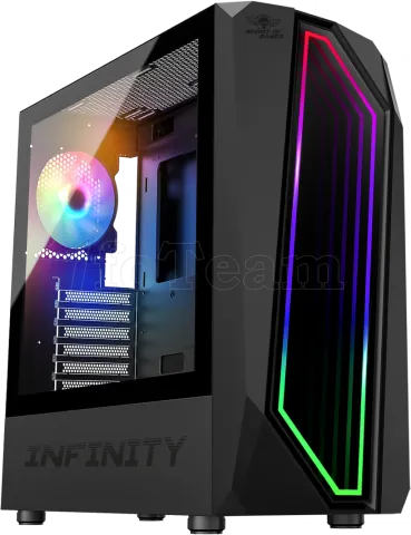 Photo de Boitier Moyen Tour ATX Spirit of Gamer Infinity RGB avec panneaux vitrés (Noir)