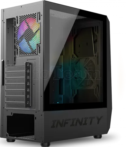 Photo de Boitier Moyen Tour ATX Spirit of Gamer Infinity RGB avec panneaux vitrés (Noir)