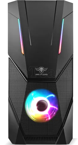 Photo de Boitier Moyen Tour ATX Spirit of Gamer Rogue V RGB avec panneau vitré (Noir)