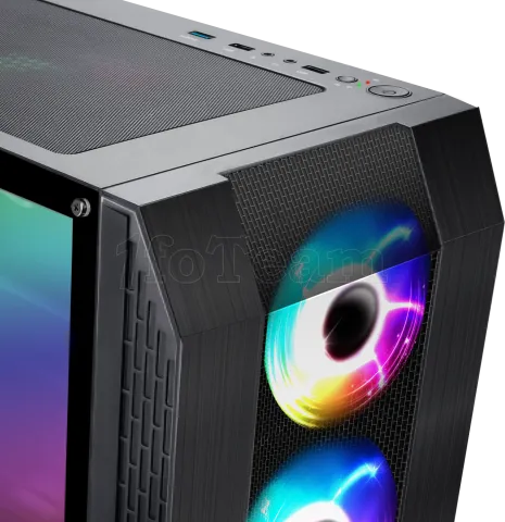 Photo de Boitier Moyen Tour ATX Spirit of Gamer Rogue VI RGB avec panneau vitré (Noir)