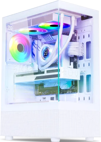 Photo de Boitier Moyen Tour ATX Spirit Of Gamer Spectra Artic RGB avec panneaux vitrés (Blanc)