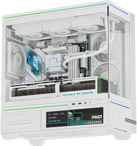 Photo de Boitier Moyen Tour ATX Thermalright TL-M10 Vision RGB avec panneaux vitrés (Blanc)