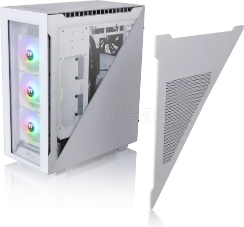 Photo de Boitier Moyen Tour ATX Thermaltake Divider 500 TG RGB avec panneau vitré (Blanc)