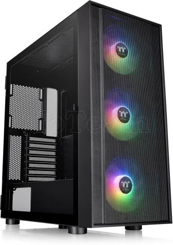 Photo de Boitier Moyen Tour ATX Thermaltake H570 RGB avec panneaux vitrés (Noir)