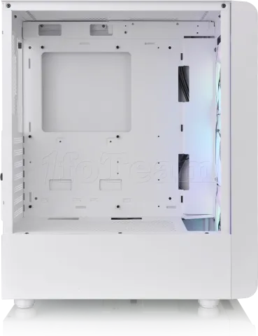 Photo de Boitier Moyen Tour ATX Thermaltake S200 TG RGB avec panneau vitré (Blanc)