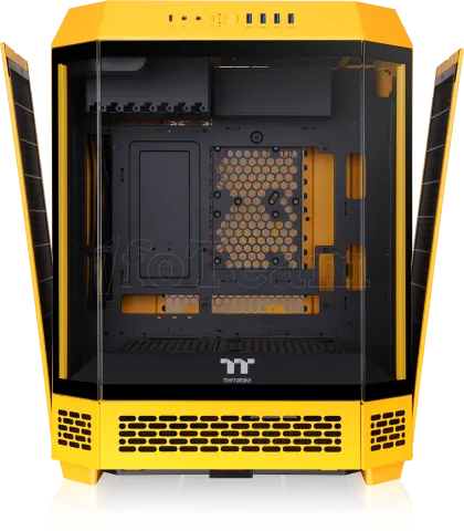 Photo de Boitier Moyen Tour ATX Thermaltake The Tower 600 avec panneaux vitrés (Jaune)