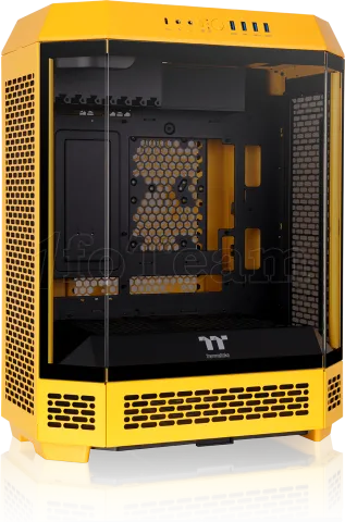 Photo de Boitier Moyen Tour ATX Thermaltake The Tower 600 avec panneaux vitrés (Jaune)