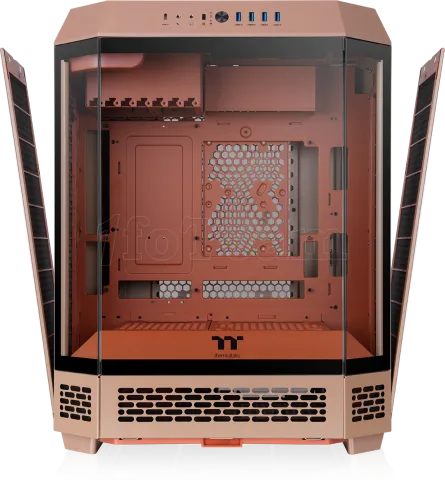 Photo de Boitier Moyen Tour ATX Thermaltake The Tower 600 avec panneaux vitrés (Marron)