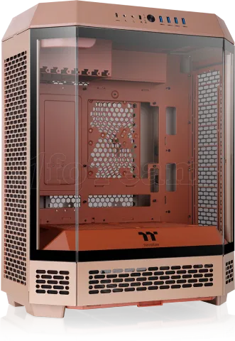 Photo de Boitier Moyen Tour ATX Thermaltake The Tower 600 avec panneaux vitrés (Marron)