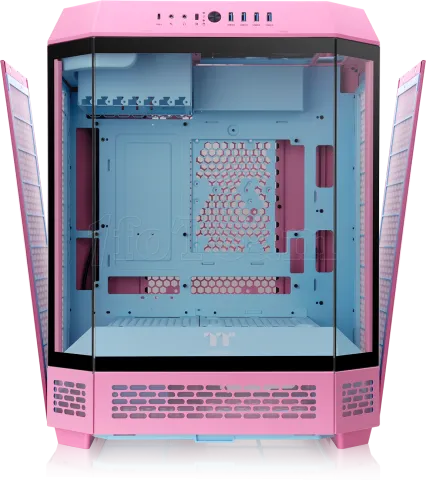 Photo de Boitier Moyen Tour ATX Thermaltake The Tower 600 avec panneaux vitrés (Rose)