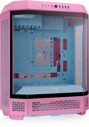 Photo de Boitier Moyen Tour ATX Thermaltake The Tower 600 avec panneaux vitrés (Rose)
