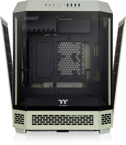 Photo de Boitier Moyen Tour ATX Thermaltake The Tower 600 avec panneaux vitrés (Vert)