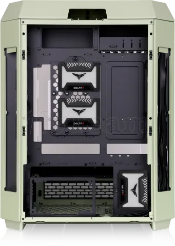 Photo de Boitier Moyen Tour ATX Thermaltake The Tower 600 avec panneaux vitrés (Vert)