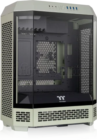 Photo de Boitier Moyen Tour ATX Thermaltake The Tower 600 avec panneaux vitrés (Vert)
