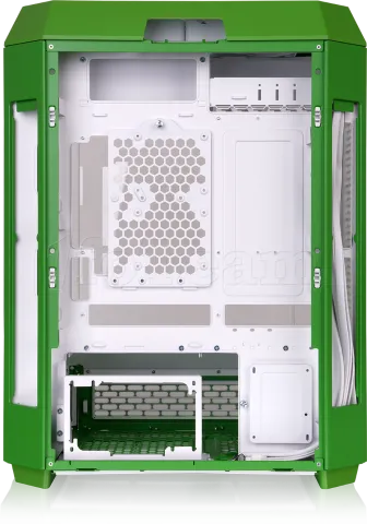 Photo de Boitier Moyen Tour ATX Thermaltake The Tower 600 avec panneaux vitrés (Vert/Blanc)