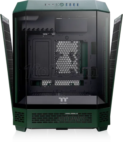 Photo de Boitier Moyen Tour ATX Thermaltake The Tower 600 avec panneaux vitrés (Vert/Noir)