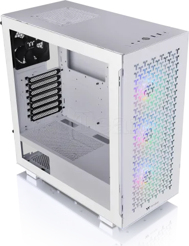 Photo de Boitier Moyen Tour ATX Thermaltake V350 TG Air RGB avec panneau vitré (Blanc)
