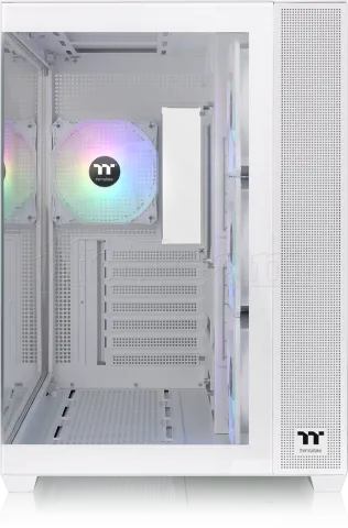 Photo de Boitier Moyen Tour ATX Thermaltake View 380 TG RGB avec panneaux vitrés (Blanc)
