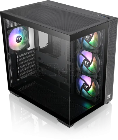 Photo de Boitier Moyen Tour ATX Thermaltake View 380 TG RGB avec panneaux vitrés (Noir)