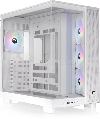 Photo de Boitier Moyen Tour ATX Thermaltake View 380 XL TG RGB avec panneaux vitrés (Blanc)