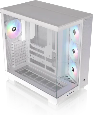 Photo de Boitier Moyen Tour ATX Thermaltake View 380 XL TG RGB avec panneaux vitrés (Blanc)