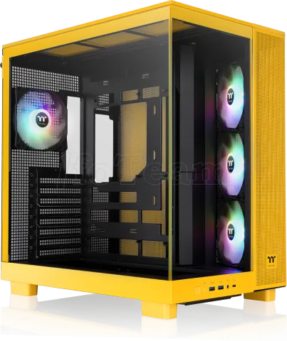 Photo de Boitier Moyen Tour ATX Thermaltake View 380 XL TG RGB avec panneaux vitrés (Jaune)