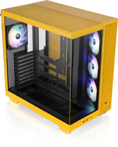 Photo de Boitier Moyen Tour ATX Thermaltake View 380 XL TG RGB avec panneaux vitrés (Jaune)