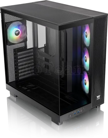 Photo de Boitier Moyen Tour ATX Thermaltake View 380 XL TG RGB avec panneaux vitrés (Noir)