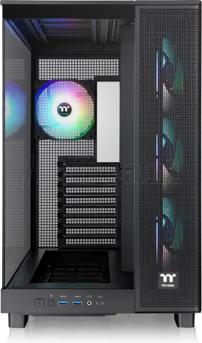 Photo de Boitier Moyen Tour ATX Thermaltake View 380 XL TG RGB avec panneaux vitrés (Noir)